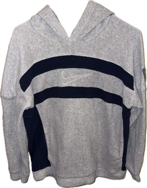 Nike Other - Vintage Nike Hoodie Sweatshirt Men's Size XL Big Logo Made in Malaysia Gray Vint